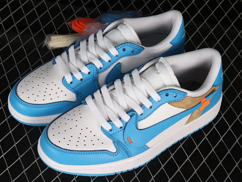 All categories Air Jordan Jordan series basketball shoes Air Jordan 1 Low Air Jordan 1 Low AJ1 Joe 1 white and blue low-top casual sneakers CZ0790-148